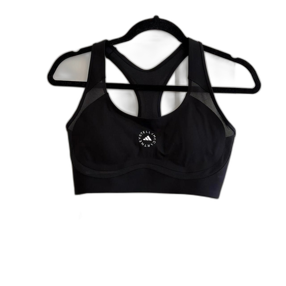 NWT adidas by Stella McCartney Sports Bra Black Racerback - Small